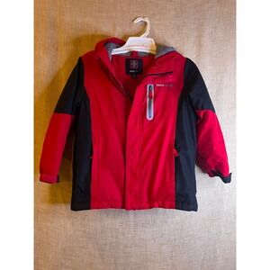Swiss Tech Kids' Winter Jacket‎ Hooded Puffer Coat Red Black Size M(8)